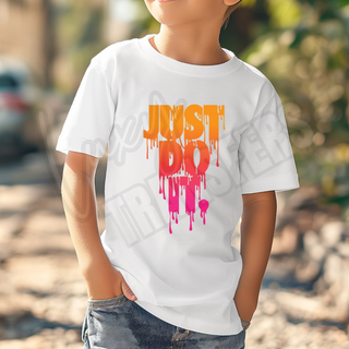 ORANGE JUST DO IT KIDS - DTF TRANSFER