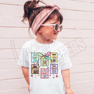 LABUBU STAMP BOW KIDS - DTF TRANSFER