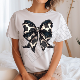COW PATTERN BOW - DTF TRANSFER