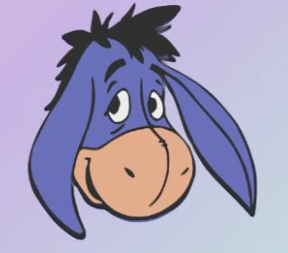 EEYORE - STRAW TOPPER