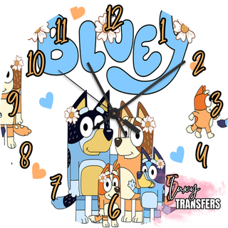 Lux Label & Co. B FAMILY - READY TO SHIP 30CM CLOCK TRANSFER