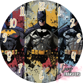 Lux Label & Co. BATMAN TRIO- 30CM CLOCK TRANSFER