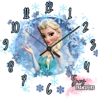 Lux Label & Co. ELSA - READY TO SHIP 30CM CLOCK TRANSFER