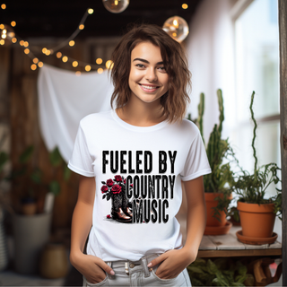 Lux Label & Co. FUELED BY COUNTRY MUSIC - DTF PRINT