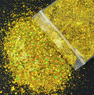 Lux Label & Co. GOLDEN HOUR PREMIUM CHUNKY GLITTER - 50G - INSTOCK