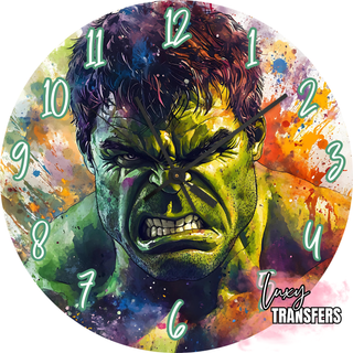 Lux Label & Co. HULK - 30CM CLOCK TRANSFER