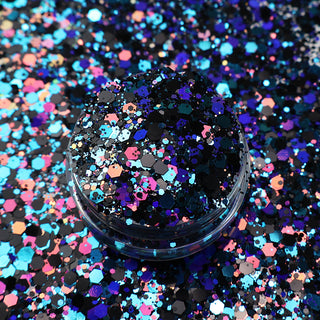 Lux Label & Co. MIDNIGHT PARTY PREMIUM CHUNKY GLITTER - 50G - INSTOCK