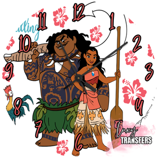 Lux Label & Co. MOANA - 30CM CLOCK TRANSFER