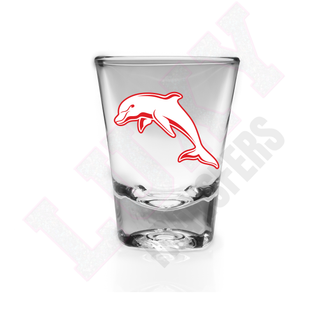 Lux Label & Co. DOLPHINS NRL SHOT GLASS UV DECALS