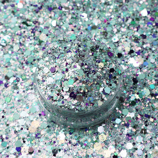 Lux Label & Co. SILVER SYNPHONY PREMIUM CHUNKY GLITTER - 50G - INSTOCK