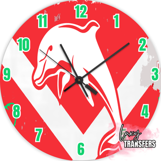 Lux Label & Co. TEAM #4 -30CM CLOCK TRANSFER