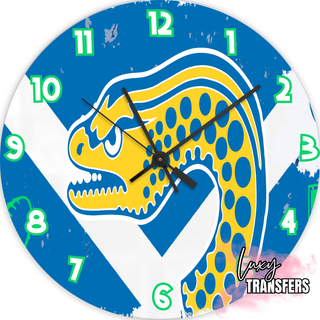 Lux Label & Co. TEAM #6 -30CM CLOCK TRANSFER