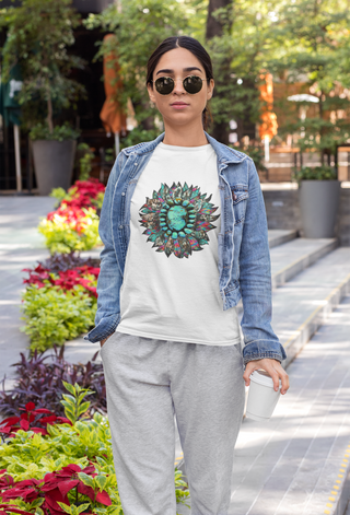 Lux Label & Co. Turquoise Flower