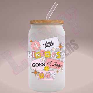 Lux Label & Co. Uv DTF Print Wraps A LITTLE KINDNESS GOES A LONG WAY - INSTOCK Single Decal UV DTF