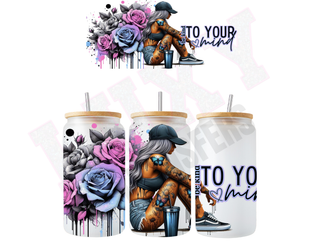 Lux Label & Co. Uv DTF Print Wraps BE KIND TO YOUR MIND - INSTOCK 16 OZ UV DTF WRAP