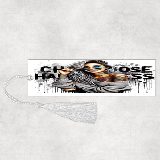 Lux Label & Co. Uv DTF Print Wraps CHOOSE HAPPINESS- INSTOCK BOOKMARK UV DTF