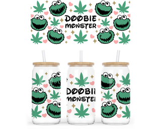 Lux Label & Co. Uv DTF Print Wraps DOOBIE MONSTER - INSTOCK 16 OZ UV DTF WRAP