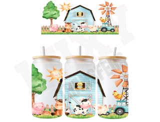 Lux Label & Co. Uv DTF Print Wraps FARM LIFE- INSTOCK 16 OZ UV DTF WRAP