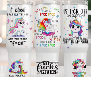 Lux Label & Co. Uv DTF Print Wraps I LIKE SPARKLY THINGS- INSTOCK 40 OZ UV DTF WRAP