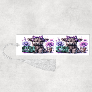 Lux Label & Co. Uv DTF Print Wraps IM NOT A MESS IM A SPICY DISASTER PURPLE EDITION - INSTOCK BOOKMARK UV DTF