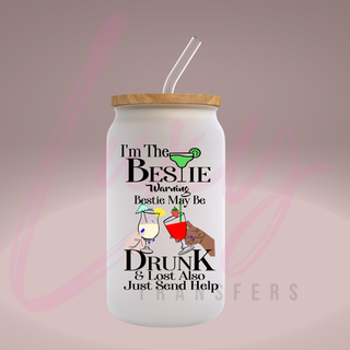 Lux Label & Co. Uv DTF Print Wraps IM THE BESTIE - INSTOCK Single Decal UV DTF