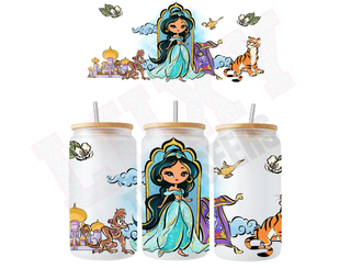 Lux Label & Co. Uv DTF Print Wraps JASMINE- INSTOCK 16 OZ UV DTF WRAP