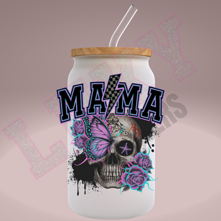 Lux Label & Co. Uv DTF Print Wraps MAMA SKULL - INSTOCK Single Decal UV DTF