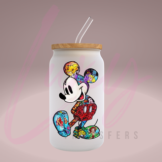 Lux Label & Co. Uv DTF Print Wraps MASH UP MICKEY - INSTOCK Single Decal UV DTF