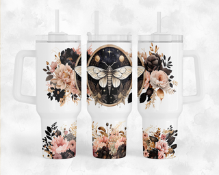 Lux Label & Co. Uv DTF Print Wraps MIDNIGHT MOTH - INSTOCK 40 OZ UV DTF WRAP