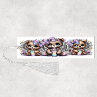 Lux Label & Co. Uv DTF Print Wraps MINI BEARS - INSTOCK BOOKMARK UV DTF