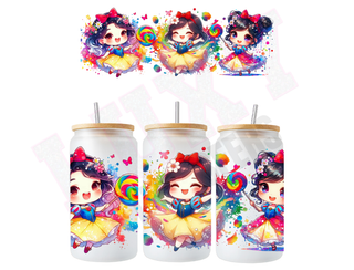 Lux Label & Co. Uv DTF Print Wraps MINI SNOW - INSTOCK 16 OZ UV DTF WRAP
