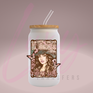 Lux Label & Co. Uv DTF Print Wraps NOT YOUR AVERAGE SOUTHERN BELL - INSTOCK Single Decal UV DTF