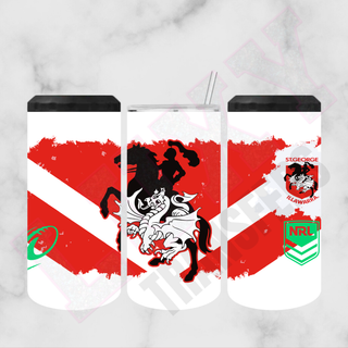 Lux Label & Co. Uv DTF Print Wraps NRL DRAGONS- INSTOCK 16 OZ UV DTF WRAP