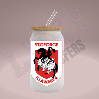 Lux Label & Co. Uv DTF Print Wraps NRL DRAGONS - INSTOCK Single Decal UV DTF