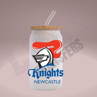 Lux Label & Co. Uv DTF Print Wraps NRL KNIGHTS - INSTOCK Single Decal UV DTF
