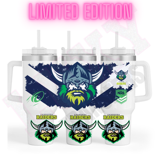 Lux Label & Co. Uv DTF Print Wraps NRL RAIDERS- INSTOCK 40 OZ UV DTF WRAP