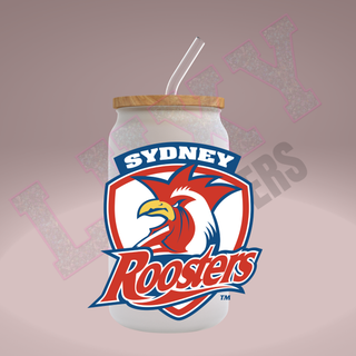 Lux Label & Co. Uv DTF Print Wraps NRL ROOSTERS- INSTOCK Single Decal UV DTF