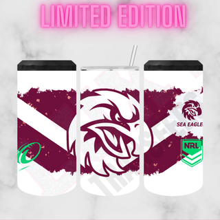 Lux Label & Co. Uv DTF Print Wraps NRL SEA EAGLES- INSTOCK 16 OZ UV DTF WRAP