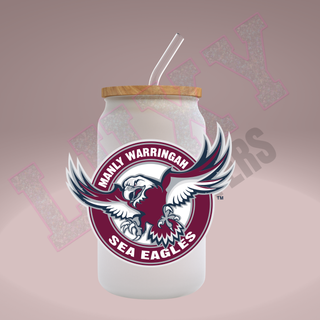 Lux Label & Co. Uv DTF Print Wraps NRL SEA EAGLES- INSTOCK Single Decal UV DTF