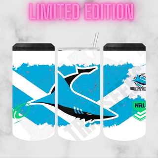 Lux Label & Co. Uv DTF Print Wraps NRL SHARKS - INSTOCK 16 OZ UV DTF WRAP