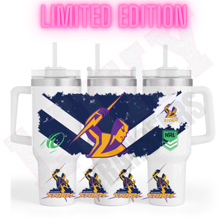 Lux Label & Co. Uv DTF Print Wraps NRL STORM- INSTOCK 40 OZ UV DTF WRAP