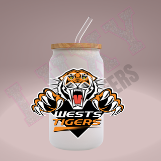 Lux Label & Co. Uv DTF Print Wraps NRL TIGERS- INSTOCK Single Decal UV DTF