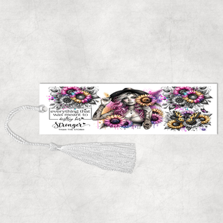 Lux Label & Co. Uv DTF Print Wraps SHE OVERCAME EVERYTHING THAT WAS MEANT TO DESTROY HER- INSTOCK BOOKMARK UV DT