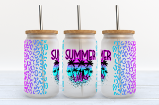 Lux Label & Co. Uv DTF Print Wraps SUMMER VIBES- INSTOCK 16 OZ UV DTF WRAP
