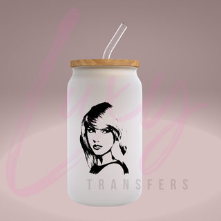 Lux Label & Co. Uv DTF Print Wraps TAYLOR - INSTOCK Single Decal UV DTF