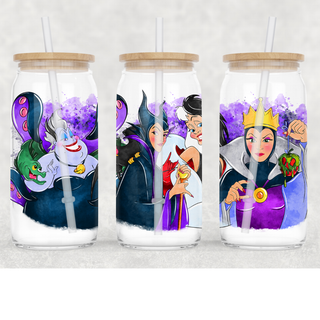 Lux Label & Co. Uv DTF Print Wraps VILLIANS - INSTOCK 16 OZ UV DTF WRAP