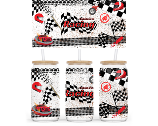 Lux Label & Co. Uv DTF Print Wraps WEEKENDS ARE FOR RACING - INSTOCK 16 OZ UV DTF WRAP