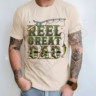 REEL GREAT DAD  -   DTF TRANSFER ** RESTOCK PRE-ORDER**