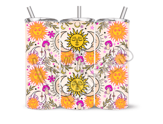 ORANGE MOON AND SUN- 20 Oz SUBLIMATION PRINT