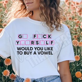 GO FUCK YOURSELF -   DTF TRANSFER ** RESTOCK PRE-ORDER**